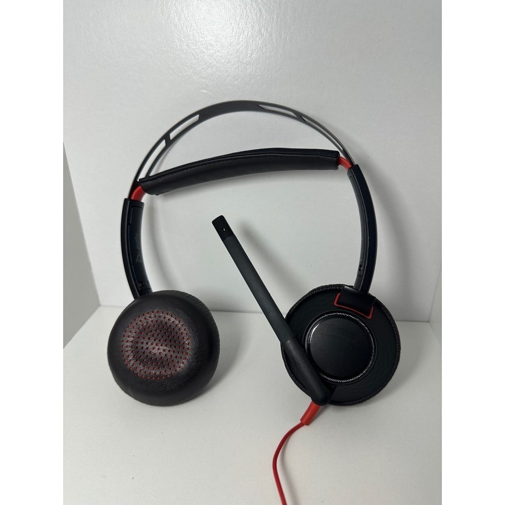 Poly Blackwire 5220‎ Wired Headset USB-C On-Ear Stereo Headphone with Boom Mic